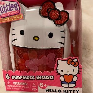 Real Littles Hello Kitty plush mini backpack with 6 mini surprises